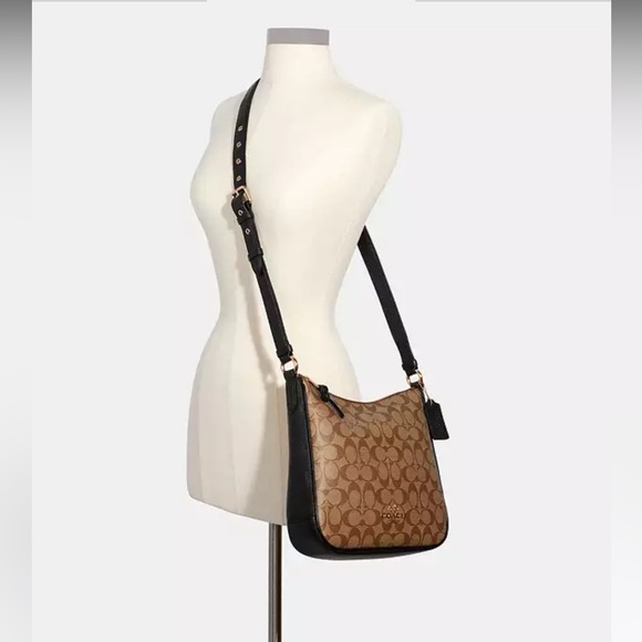 🤎COACH C1649 Ellie File Bag Signature Shoulder bag - Picture 6 of 13